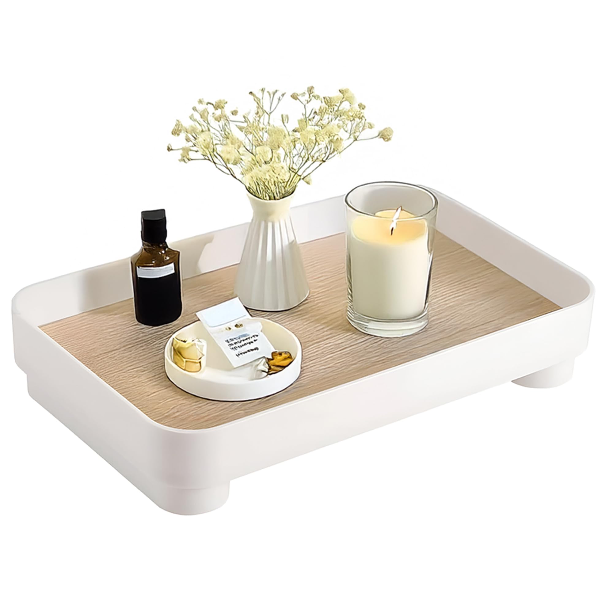 Prime Pick Desk Tray Bathroom Vanity Trays Makeup Perfume Tray Wooden Towel Trays Rectangle Jewelry Serving Tray Rectangular Tra